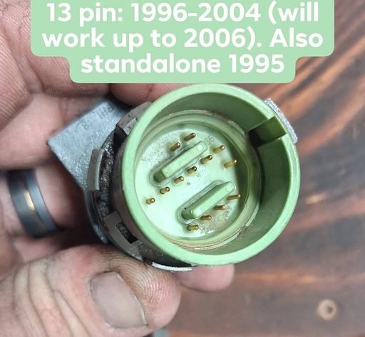 4L60E 13-pin case connector pin side, 1996-2004